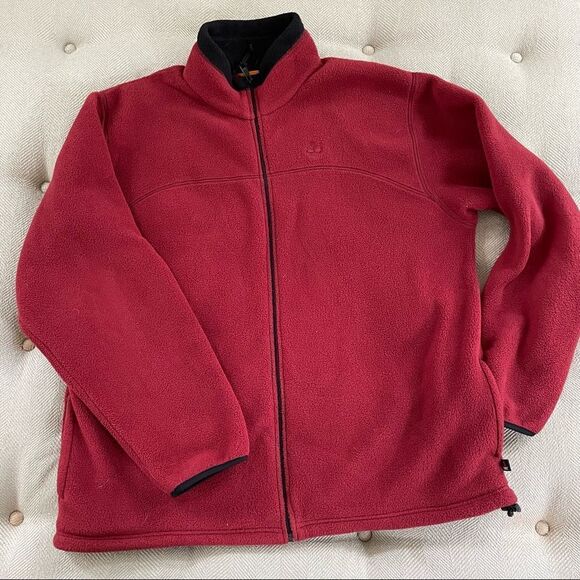Timberland Rust Fleece Full Zip Jacket XL - Picture 1 of 7